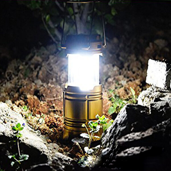 New solar charging type multifunctional telescopic camping lantern lantern outdoor camping tent lamp