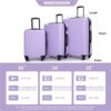 3-Piece Luggage Set – Durable ABS Suitcases with Swivel Wheels, TSA Lock & Convenient Hooks - Image 7